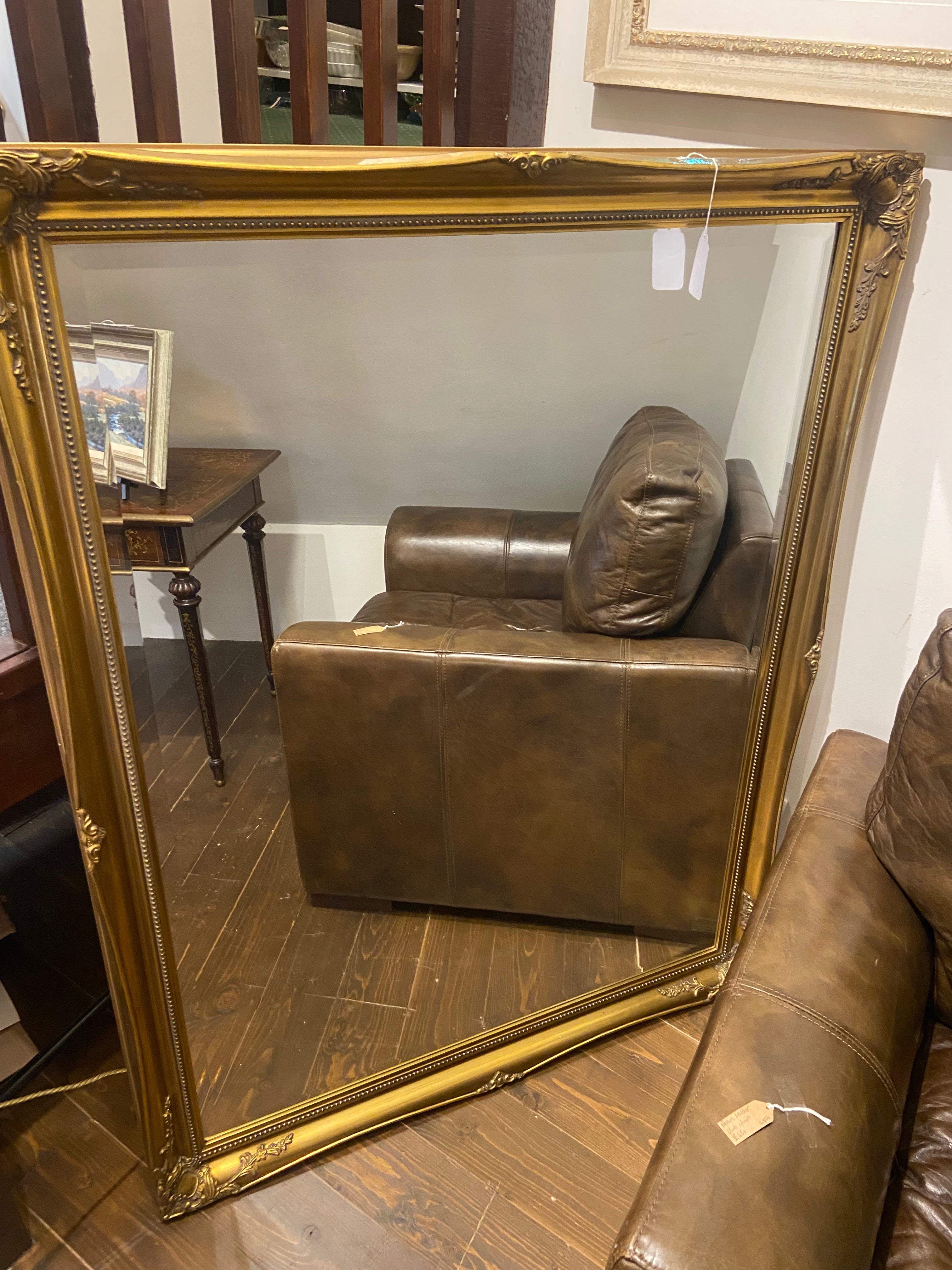 Large Late 20th Century Over-Mantle Mirror