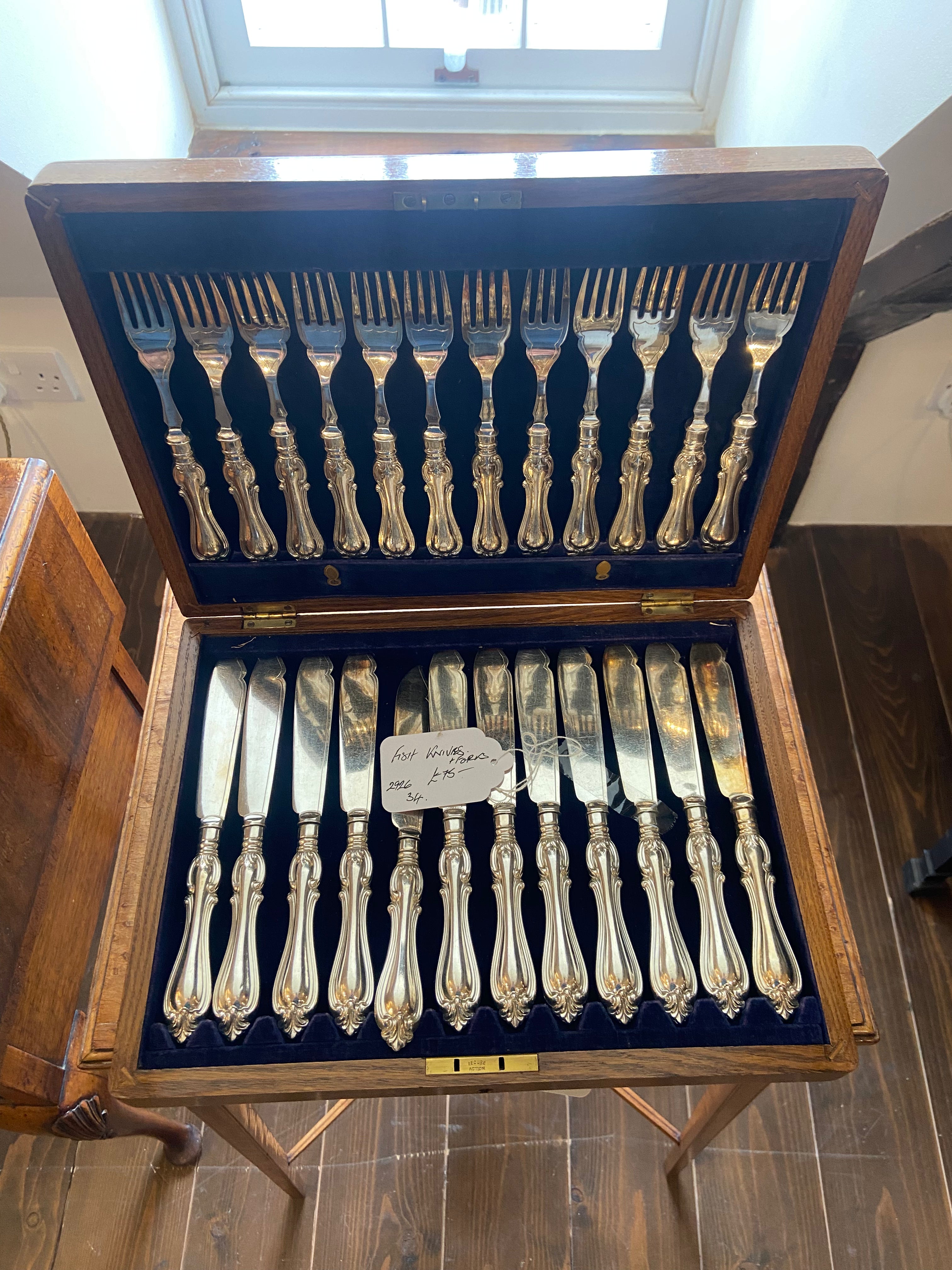 Antique Fish Knives and Forks Set