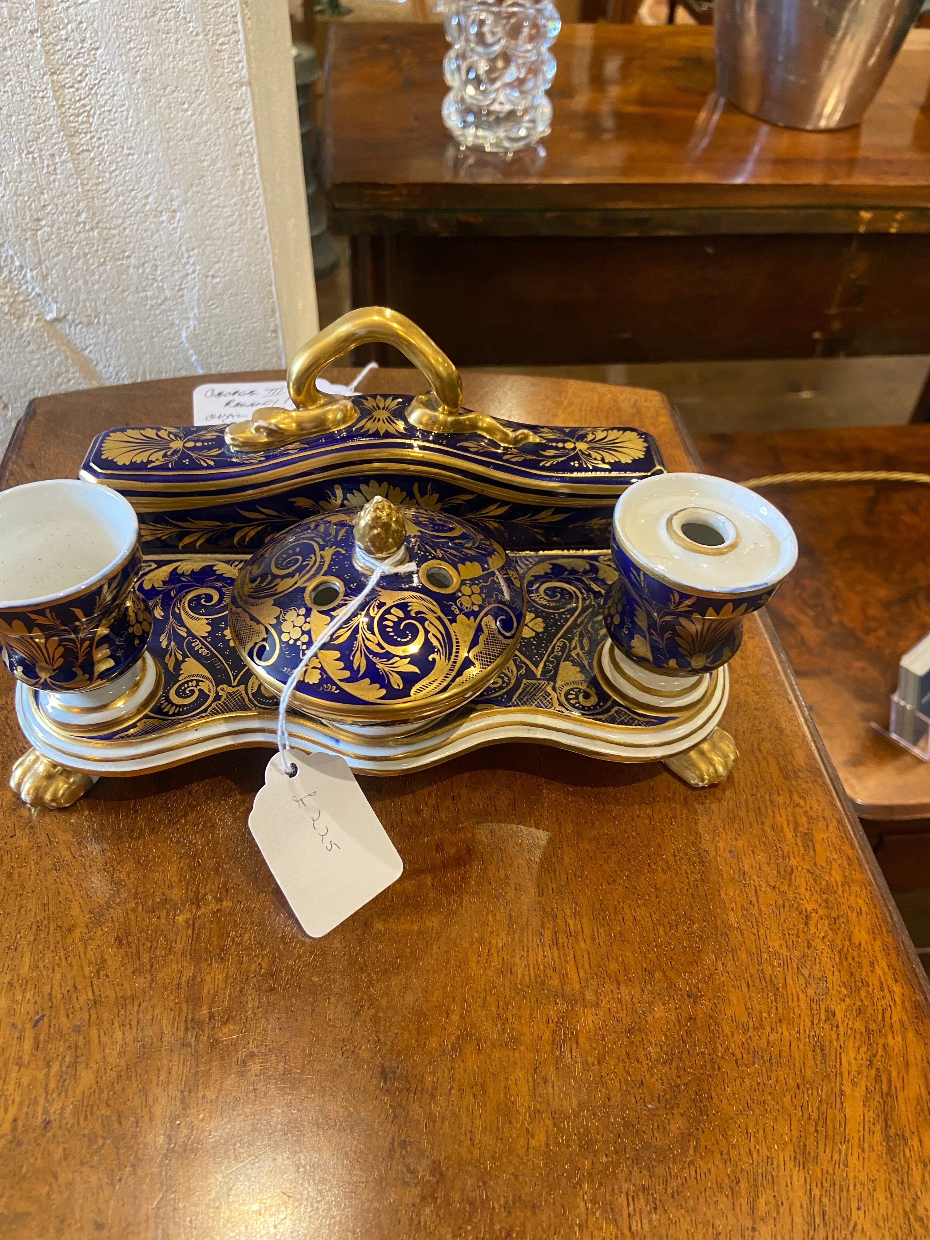 Royal Crown Derby Inkwell Set c.1825