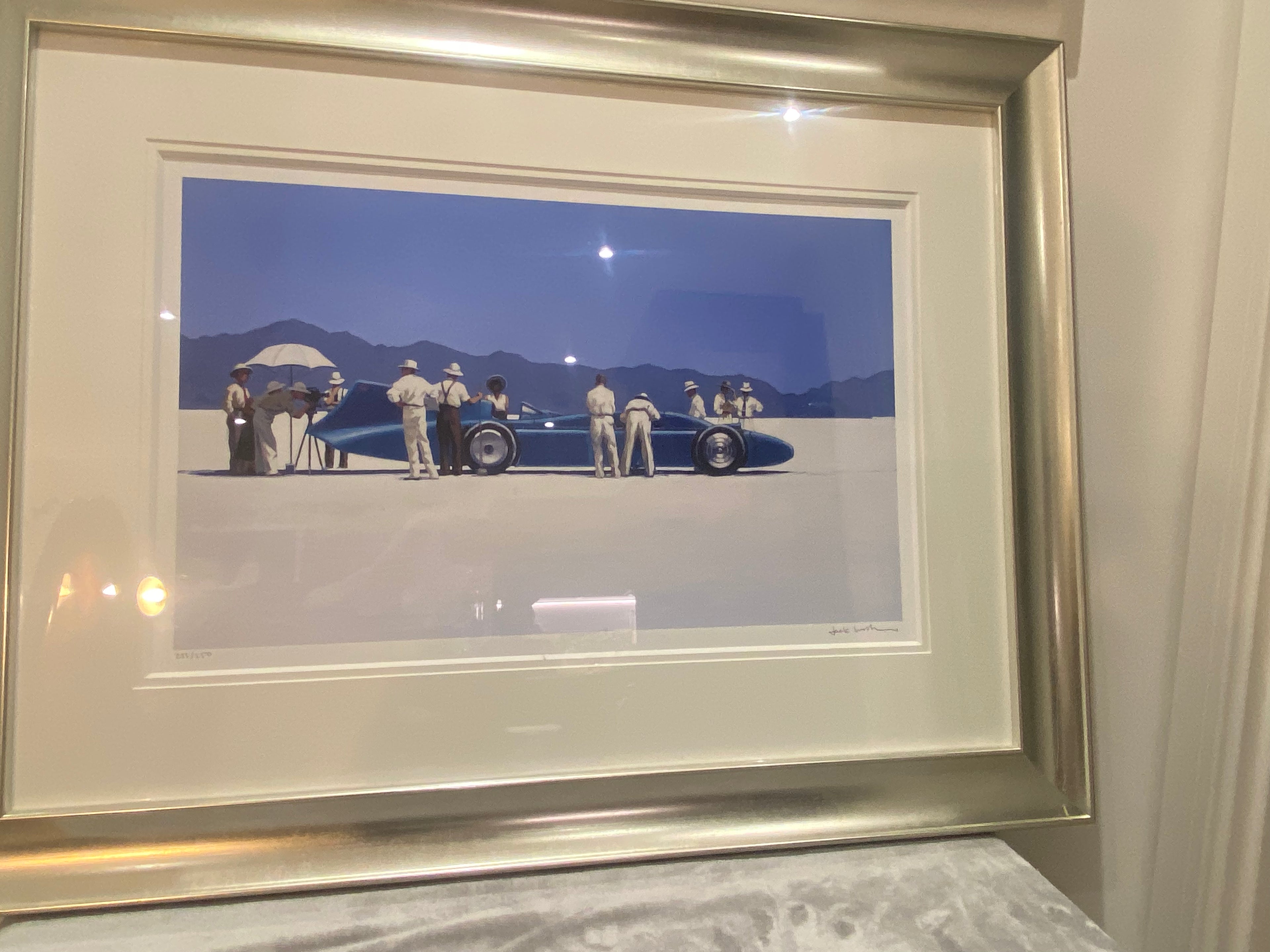 "Bluebird at Bonneville" — Limited Edition Signed Print by Jack Vettriano (Edition of 250)